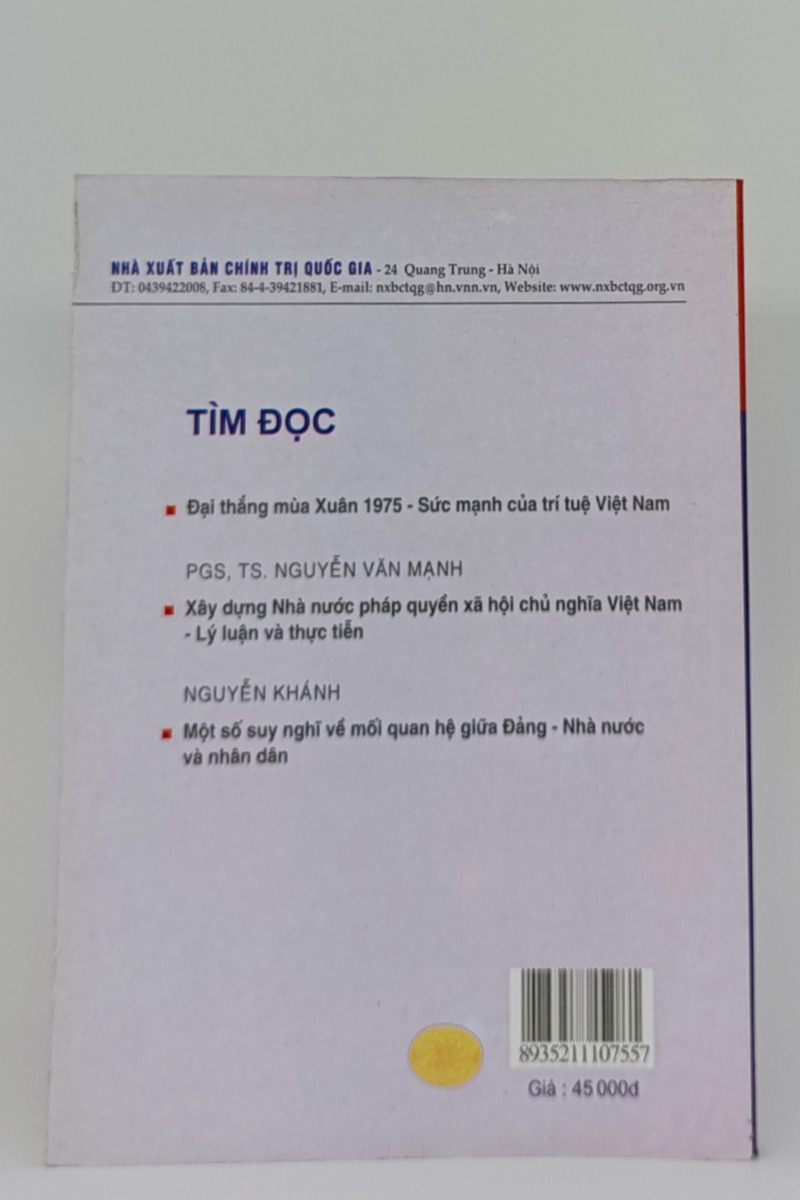 Tổng khởi nghĩa tháng Tám 1945 ở đồng bằng Bắc bộ (bìa mềm)