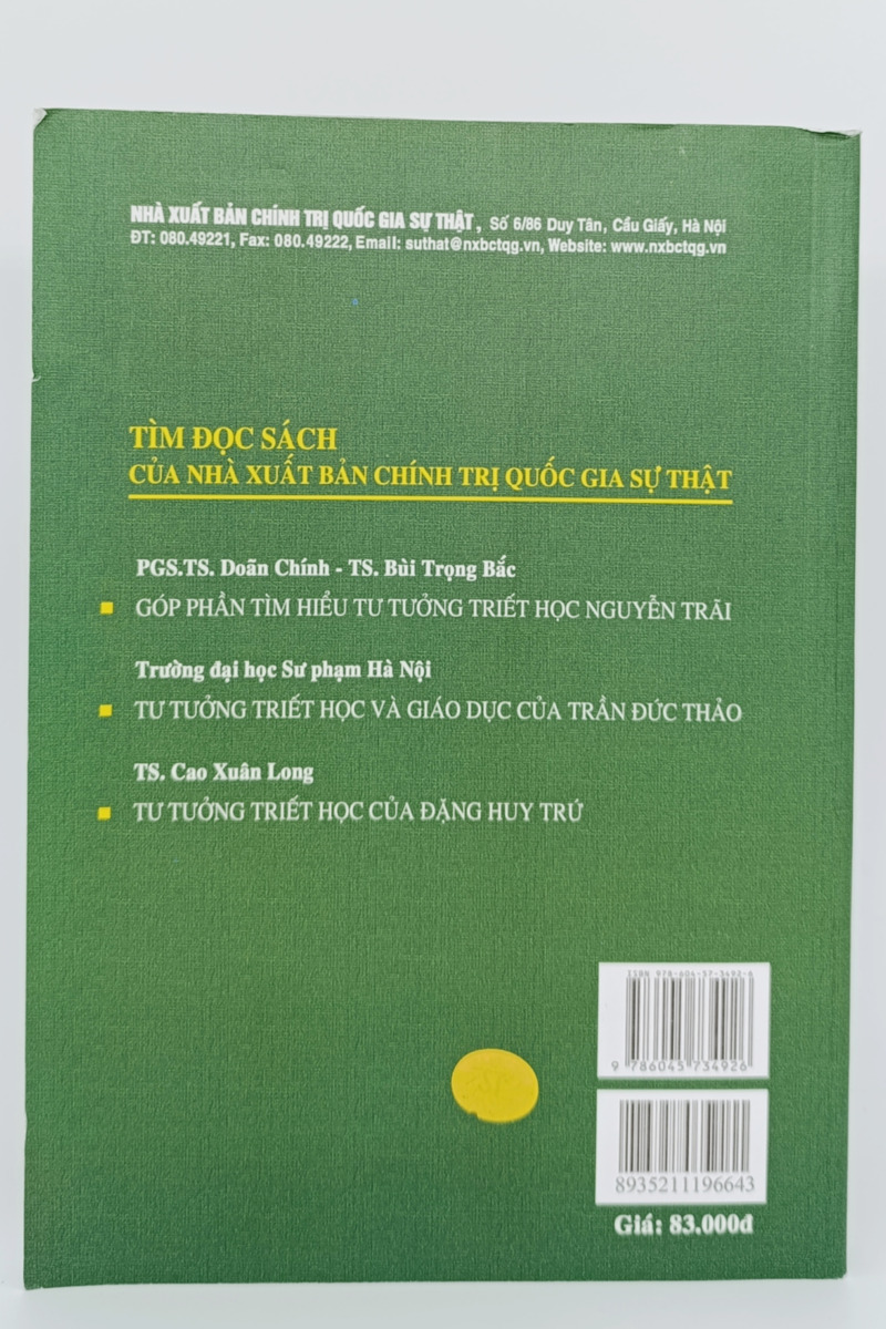 Triết học Việt Nam Tập 1: Triết học Việt Nam truyền thống