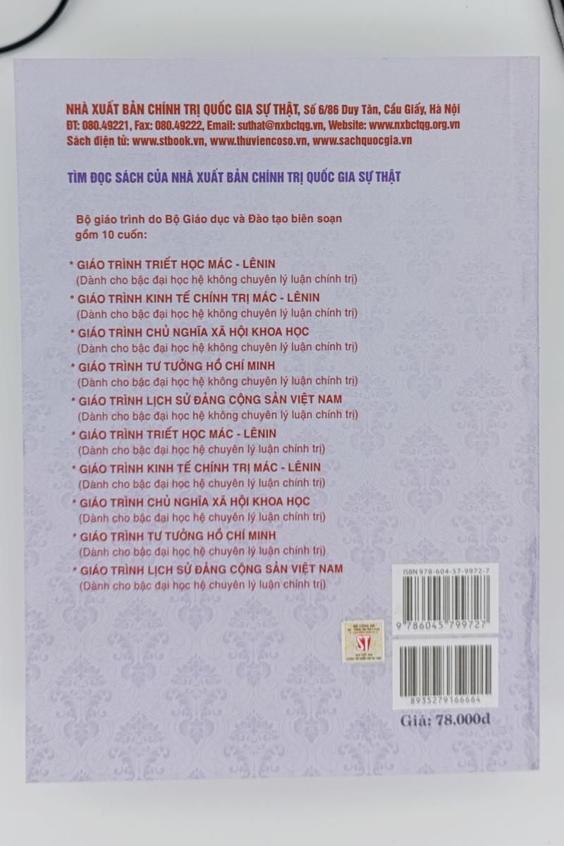 Giáo trình Triết học Mác - Lênin (Dành cho bậc đại học hệ không chuyên lý luận chính trị)