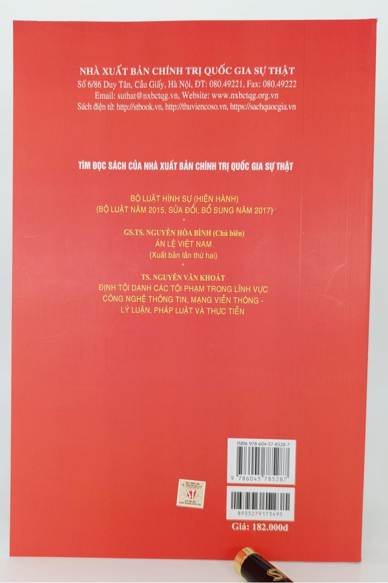 55 cặp tội danh dễ nhầm lẫn trong Bộ luật Hình sự (hiện hành) (Xuất bản lần thứ tư có sửa chữa, bổ sung)