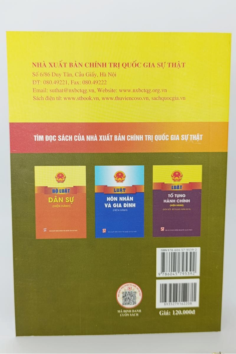 Bộ luật Tố tụng dân sự (hiện hành) (sửa đổi, bổ sung năm 2019, 2020, 2022, 2023)