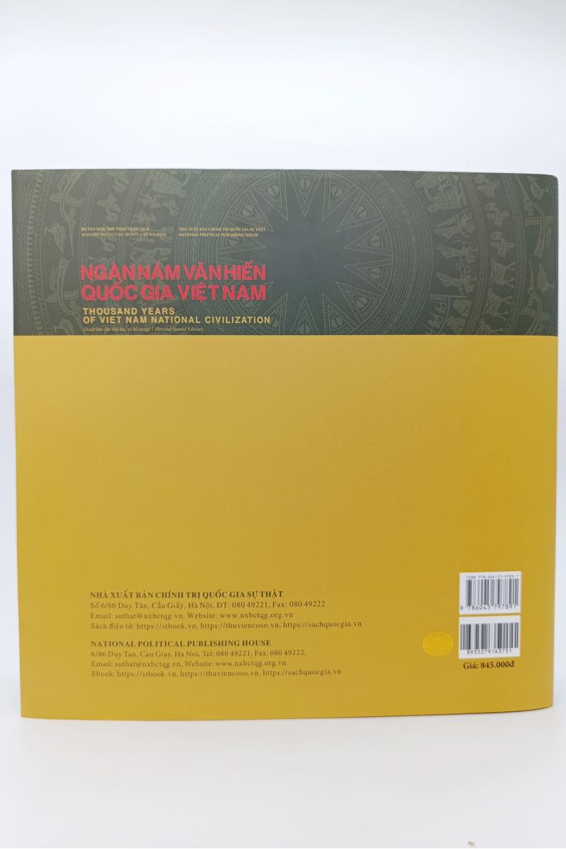 Ngàn năm văn hiến quốc gia Việt Nam. Thousand years of Viet Nam National Civilization (Xuất bản lần thứ hai, có bổ sung) (Revised Second Edition)