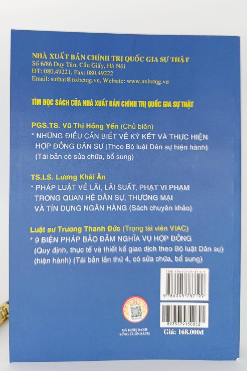 Hợp đồng cho vay trong lĩnh vực tín dụng ngân hàng - Lý luận và thực tiễn áp dụng (Sách chuyên khảo)