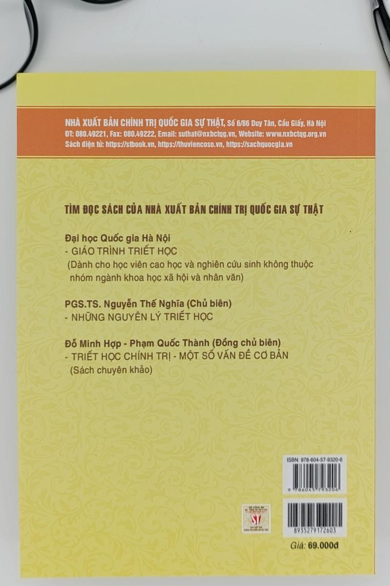 Giáo trình triết học (Dùng cho khối không chuyên ngành triết học trình độ đào tạo thạc sĩ, tiến sĩ các ngành khoa học tự nhiên, công nghệ) (Xuất bản lần thứ tám)