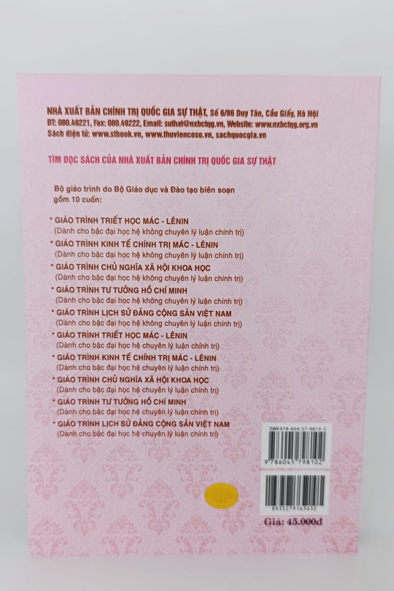 Giáo trình Tư tưởng Hồ Chí Minh (Dành cho bậc đại học hệ không chuyên lý luận chính trị)