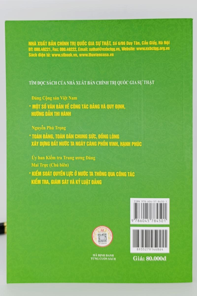 Quy định về công tác kiểm tra, giám sát và kỷ luật của Đảng