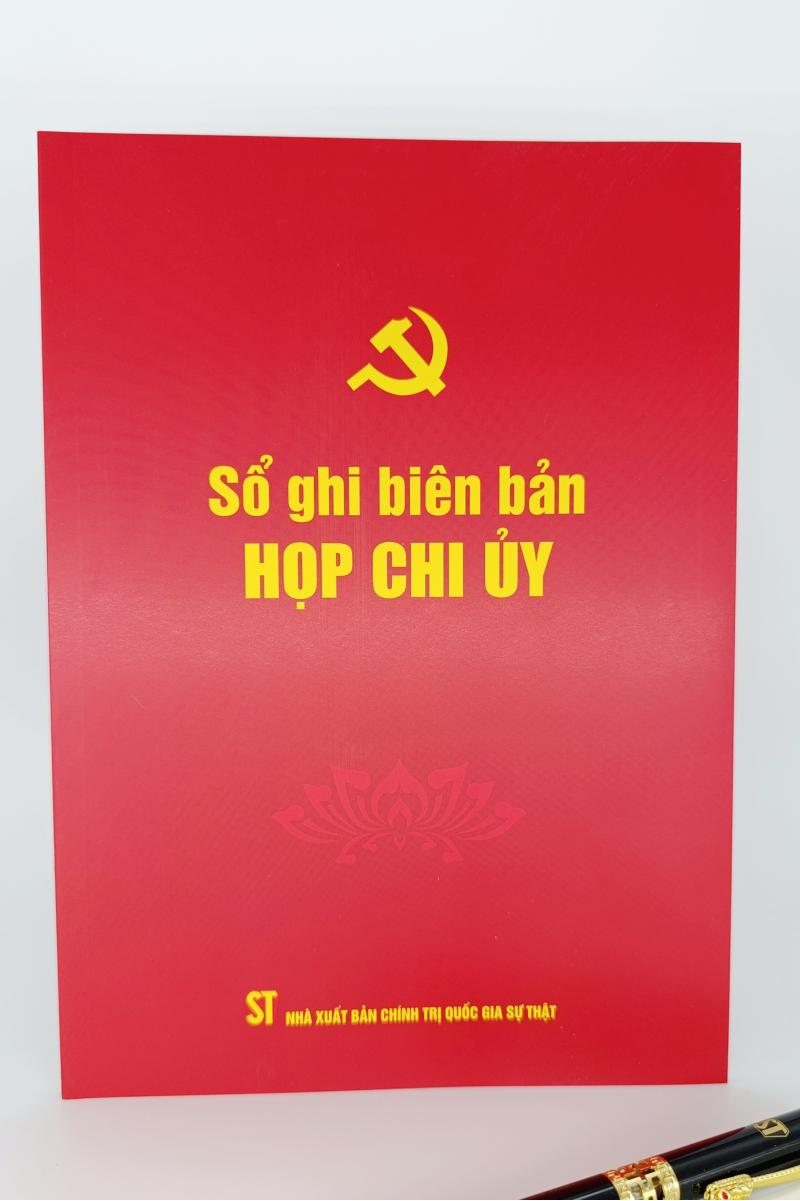 Sổ ghi biên bản họp chi ủy