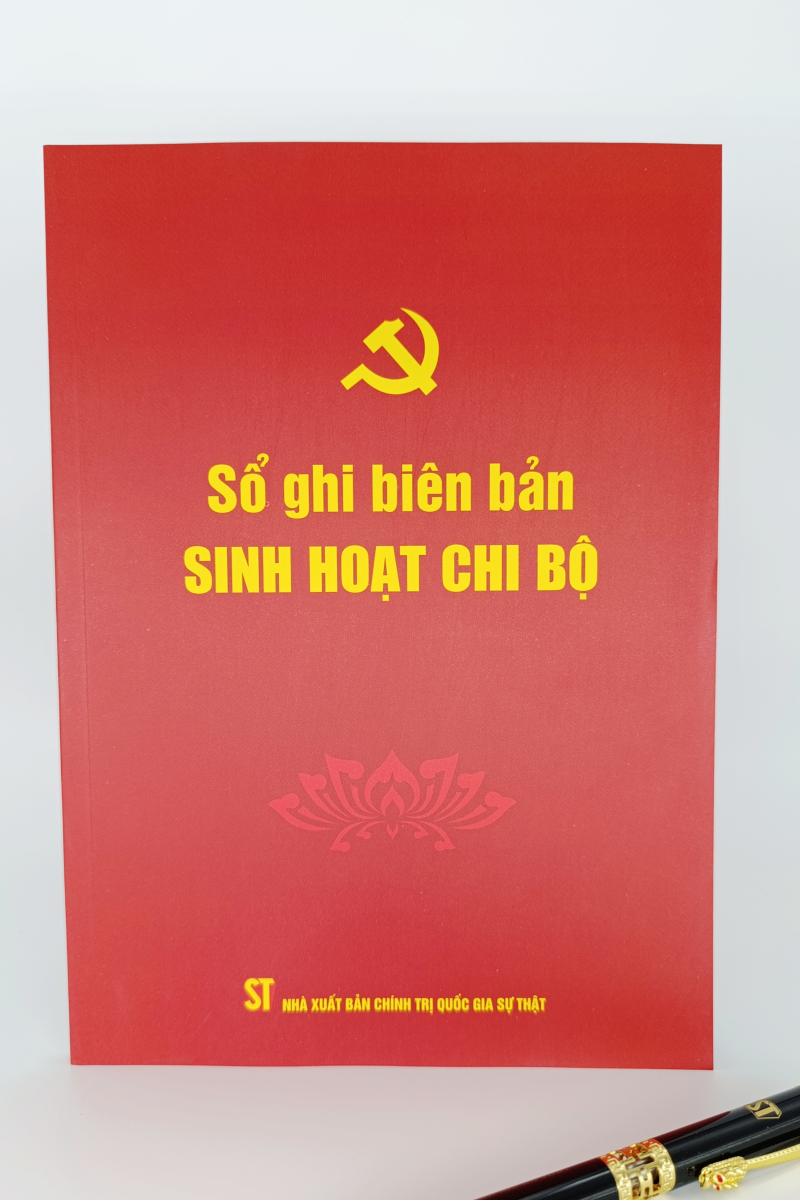 Sổ ghi biên bản sinh hoạt chi bộ (160 trang)